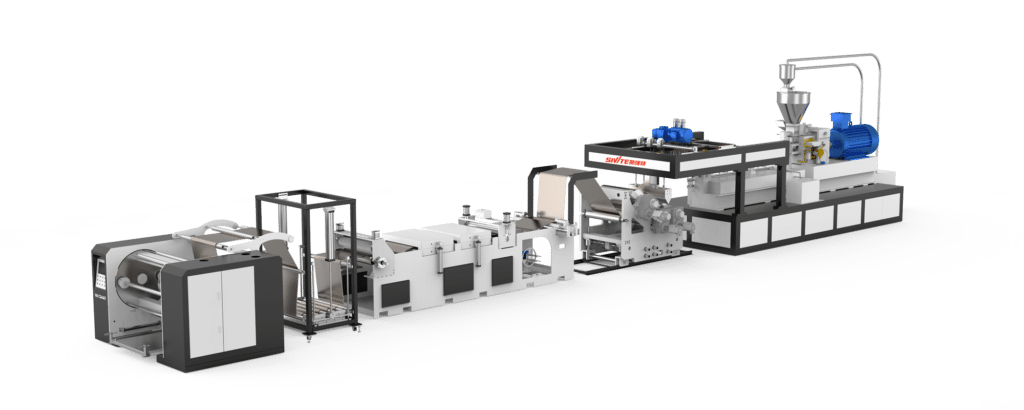 3D drawings of the PET sheet extrusion line