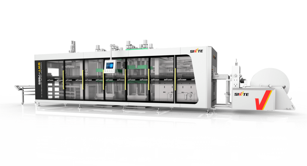 3D drawings of a plastic thermoforming machine