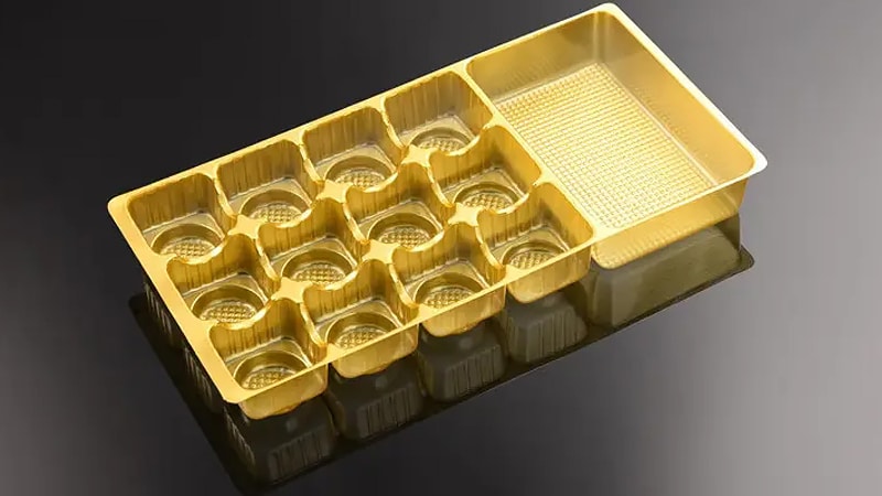 Biscuit packaging tray