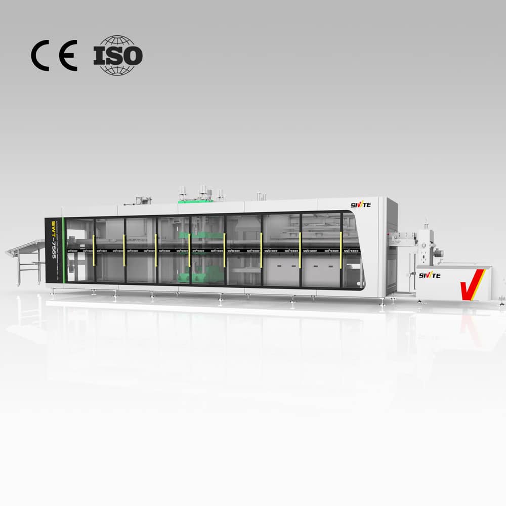 SWT-7695 plastic vacuum thermoforming machine