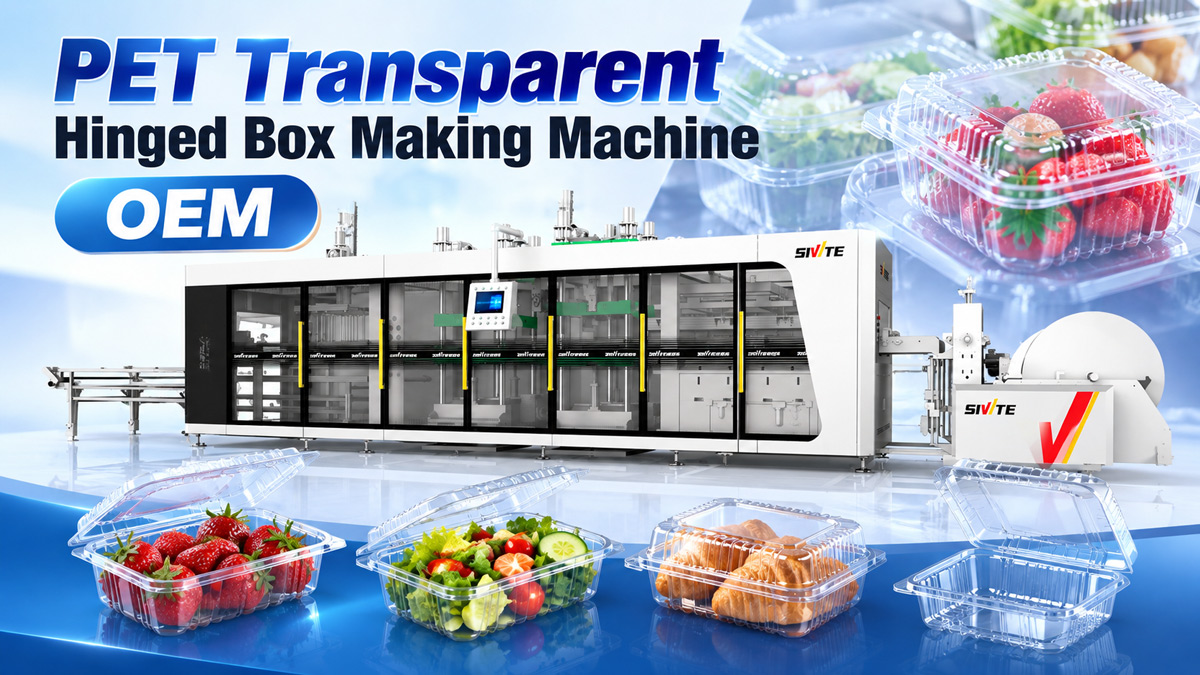 PET Hinged Box Making Machine