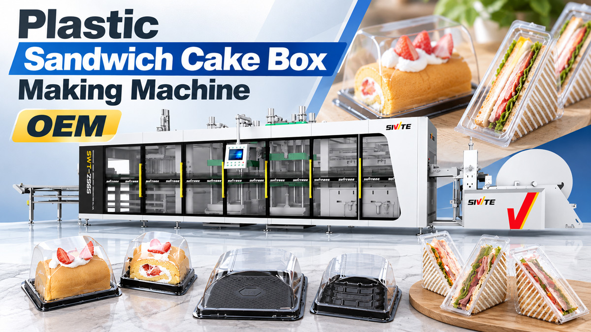 Plastic Sandwich Cake Box Making Machine